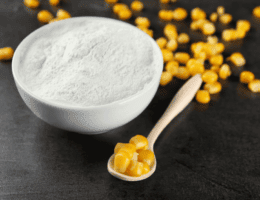 cornstarch in a bowl with corn